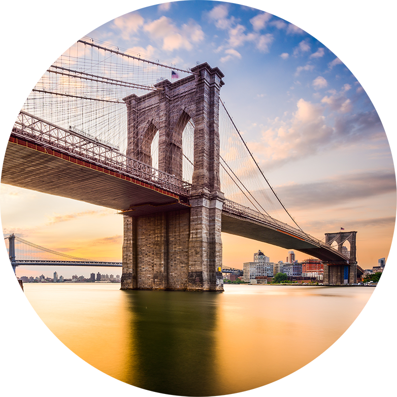 Contact is the whole reason for bridges. The Brooklyn Bridge spans the East River bringing Manhattan and Brooklyn in closer contact.
